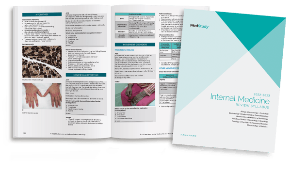 Internal Medicine Video Board Review Syllabus cover and open pages