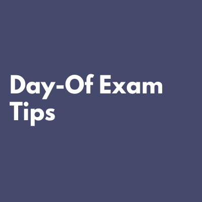 Day of exam tips from physicians who have taking the abim exam