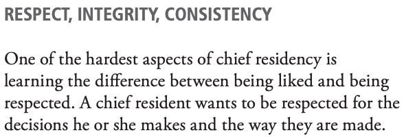 screenshot from Screenshot from The Administrative and Leadership Roles of the Chief Resident by Kevin T. Hinchey, MD, Program Director Department of Internal Medicine, Baystate Medical Center