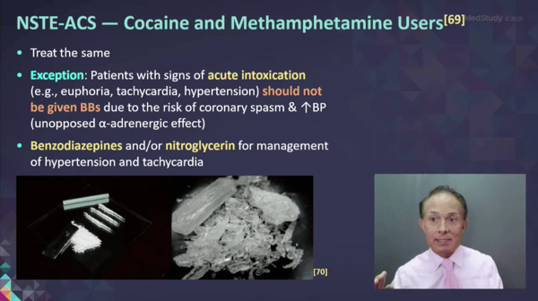 John Higgins, MD presenting a slide from the course