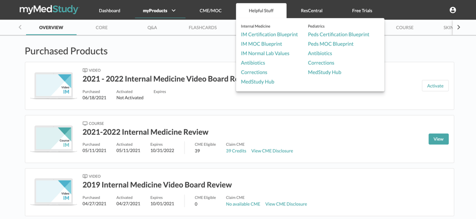 helpful stuff in mymedstudy