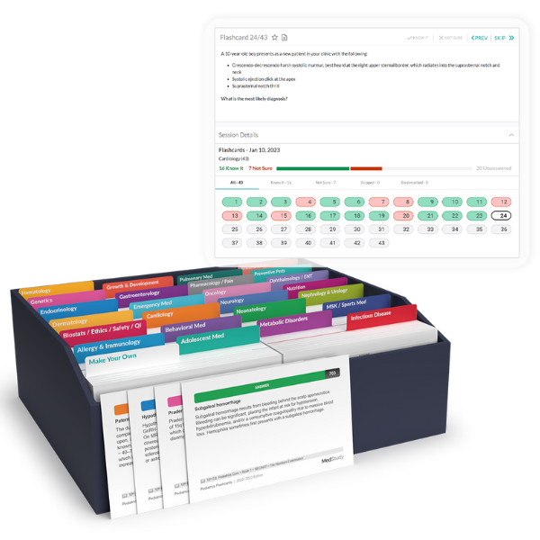 pediatrics flashcards in print and digital