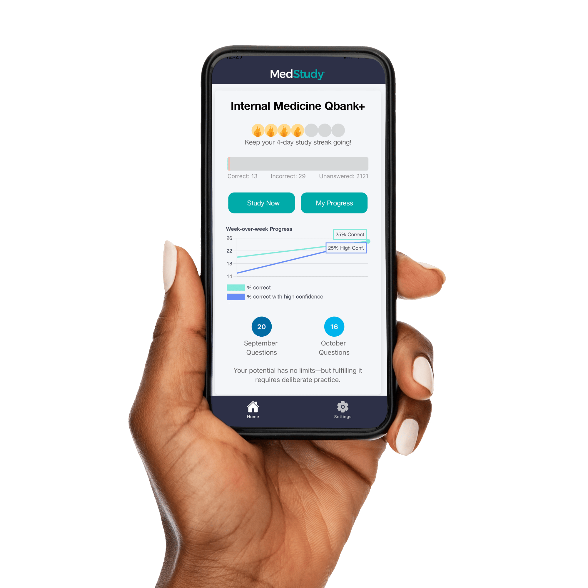 medstudy app in hand