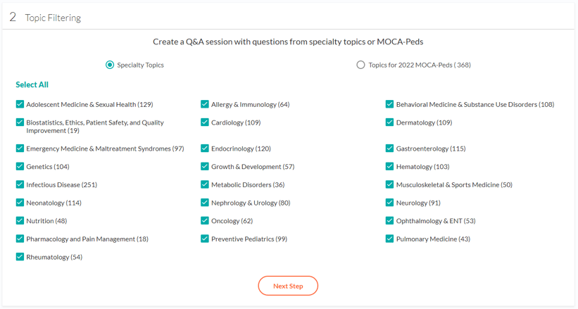 peds q and session creation