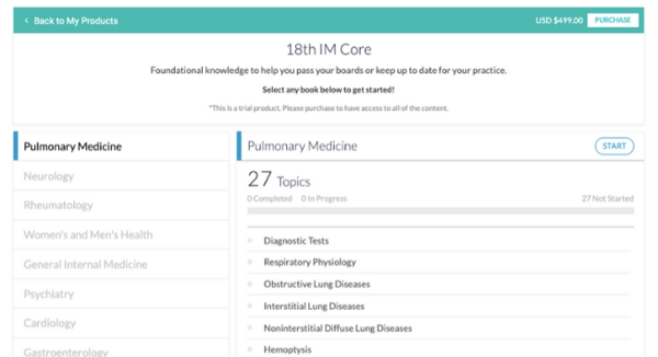 pulmonary medicine free trial overview