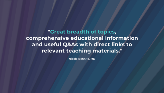 Quote from Nicole Behnke, MD 