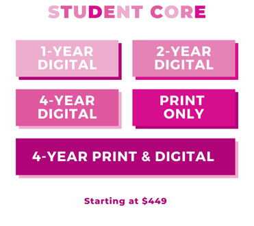 student core starting at 449